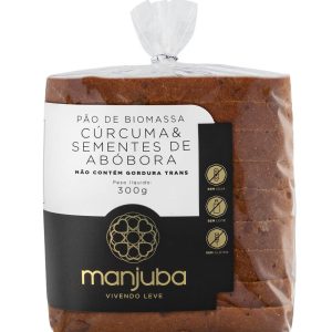 Pão | Biomassa de Banana-Verde, Cúrcuma e Semente de Abóbora | 300g