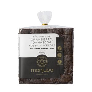 Pão doce de cranberry, damasco e nozes glaceadas | 400g